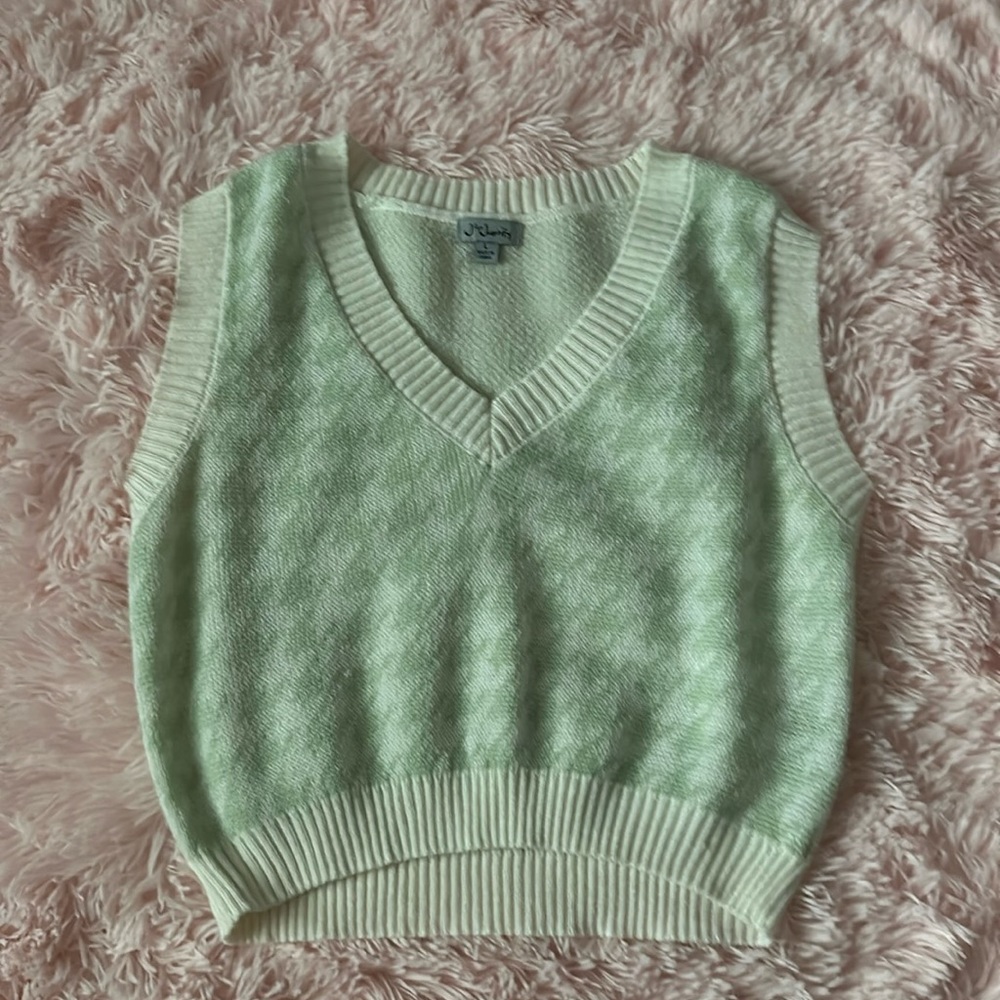 J For Justify Green Sweater Vest
